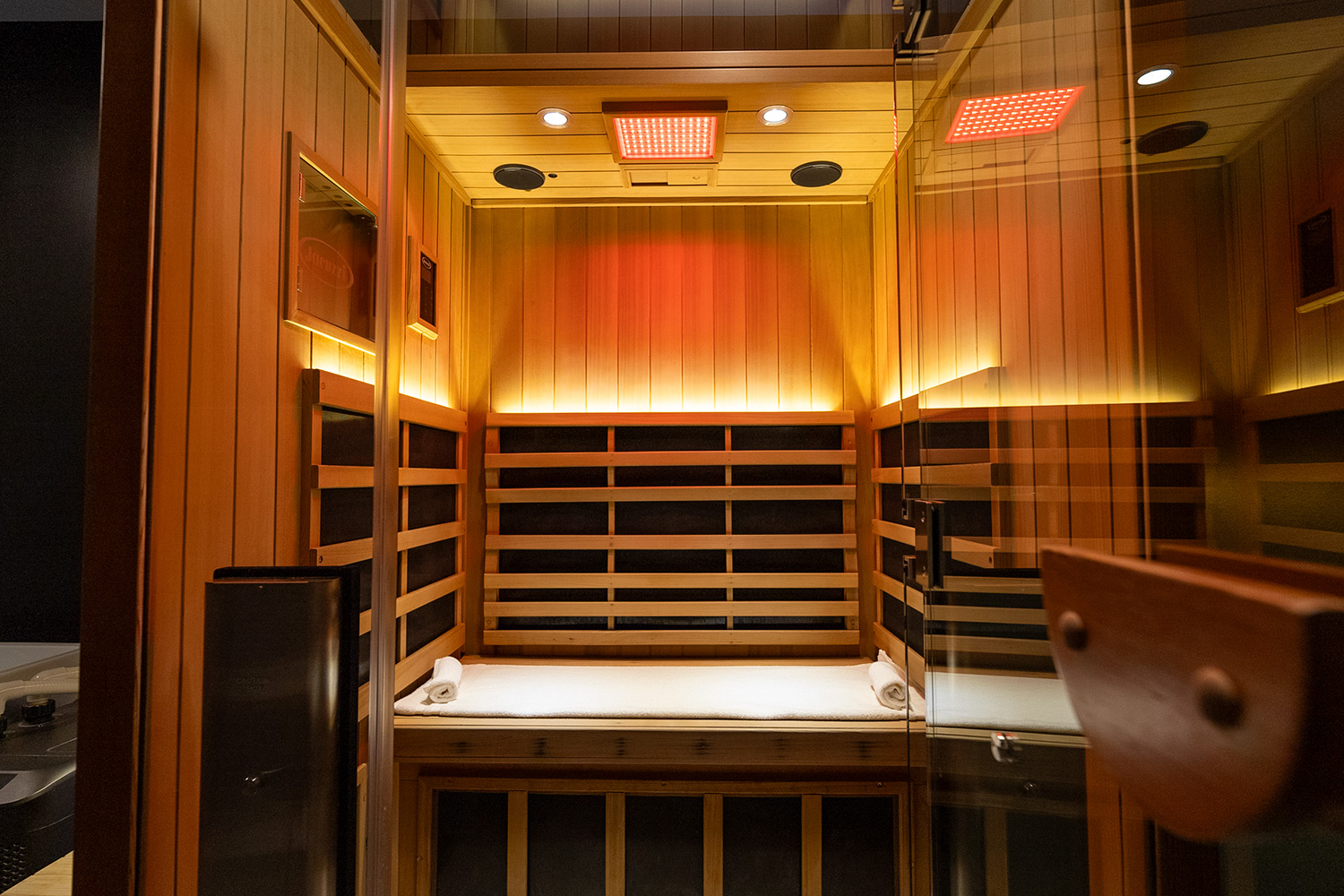 Our infrared sauna - half of the fire and ice experience.