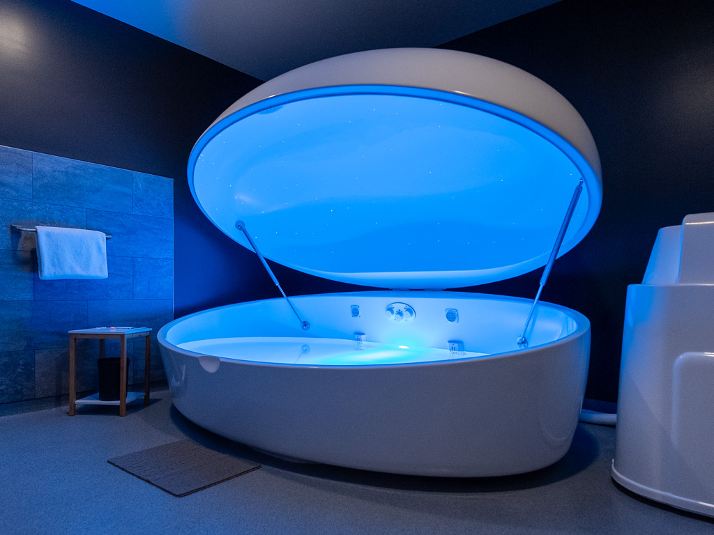 One of our state-of-the-art floatation tanks.